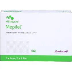 Mepitel Silikon Netzverband 5x7 cm Steril 5 ST