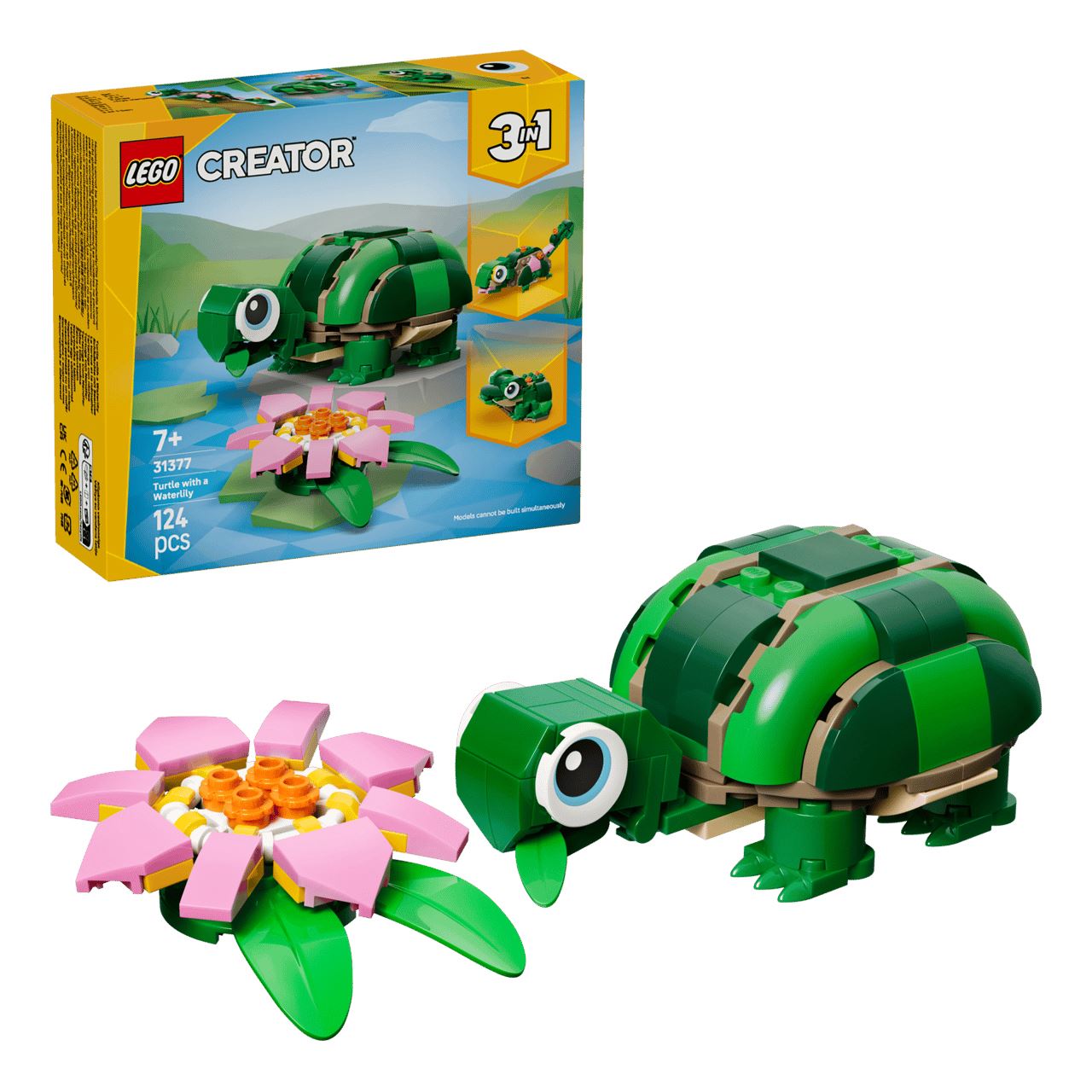 LEGO Creator 31377 3-in-1 Schildkröte mit Seerose