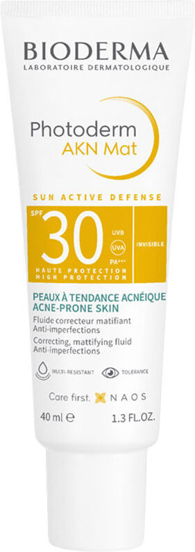 Bioderma Photoderm Akn Mat fluido pieles grasas y acnéicas SPF30 40 ml
