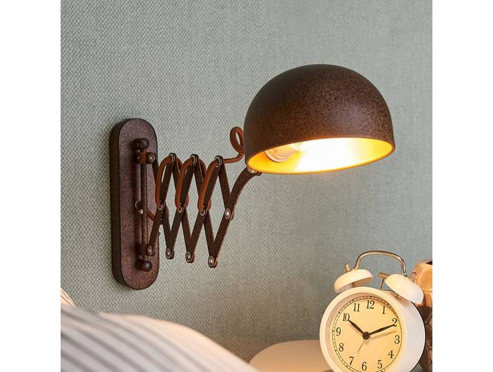 Curtis Applique Murale Rust - Lindby - Salon / séjour - Rustique - Métal - À ampoule unique