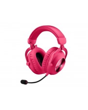 Logitech G Pro X 2 Headset ohrumschließend Bluetooth / LIGHTSPEED kabellos kabelgebunden 3,5 mm Stecker Geräuschisolierung Magenta (981-001275)