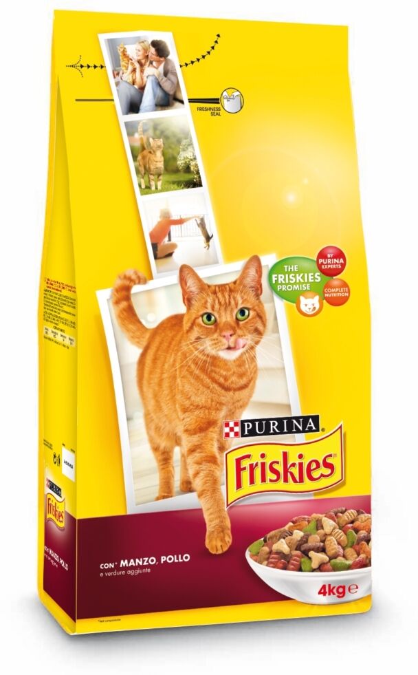 Friskies FSK DC VITALITY + ADULT MANZO POLLO/VERD. 4KG