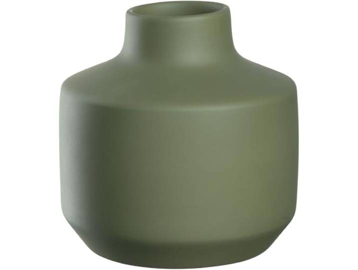 LEONARDO HOME Milano 026819 Vase Moderne en céramique\, Vase\, décoratif\, pour Bouquet de Fleurs artistiques\, élégant Vase à Fleurs\, Qui Attire Tous Les Regards\, Hauteur 18\,5 cm\, Vert