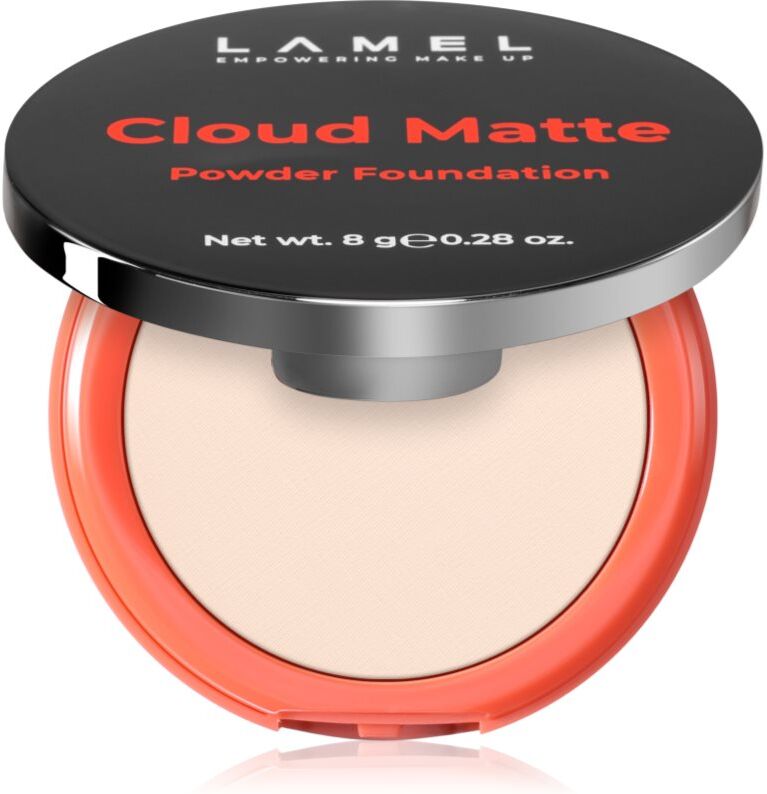 LAMEL Cloud Matte Powder Foundation mattifying powder foundation shade 01 Fair Ivory 8 g