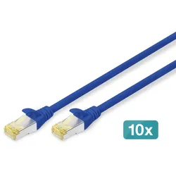 Digitus CAT 6A S/FTP Patchkabel, 10 Stück
