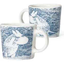 Arabia Finland Becher mini Mumins Snow Blizzard 4 St.
