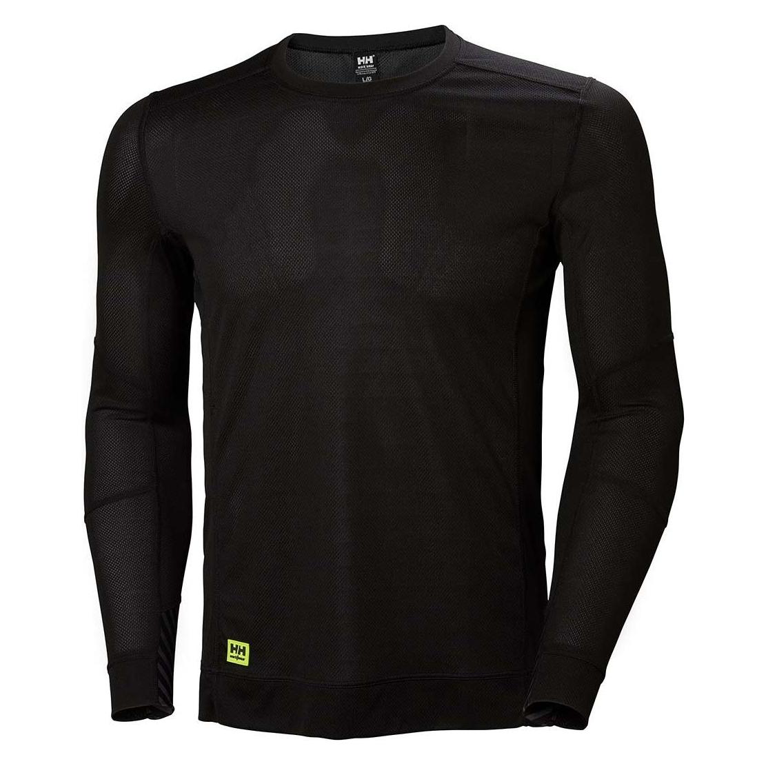 Helly Hansen Workwear Apatiniai marškinėliai HELLY HANSEN Lifa Crewneck, juodi 3XL (3XL) (75105-990-3XL)