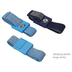 WARMBIER ESD Armband, dunkelblau, 3 mm Druckknopf