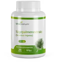 VitaSanum®- Sägepalmenextrakt 120 mg 360 Tabletten, 5% Phytosterole - Apothekenherstellung