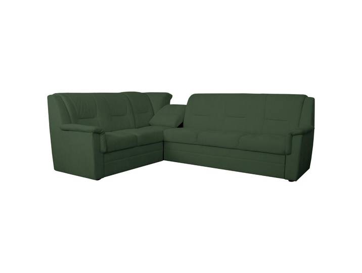 ECKSCHLAFSOFA Rafael, Dunkelgrün 279x224cm