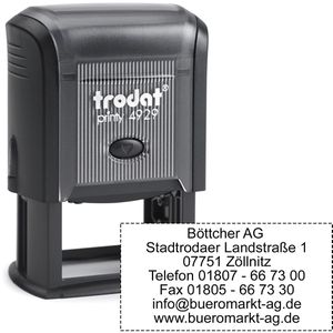 Trodat Printy 4929 Textstempel inkl. Textplatte