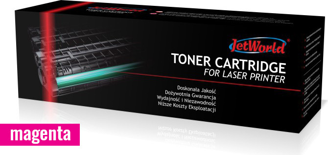JetWorld Magenta glanzende toner vervanging voor OKI C710 en C711, artikelnummer 44318606 (43866106)