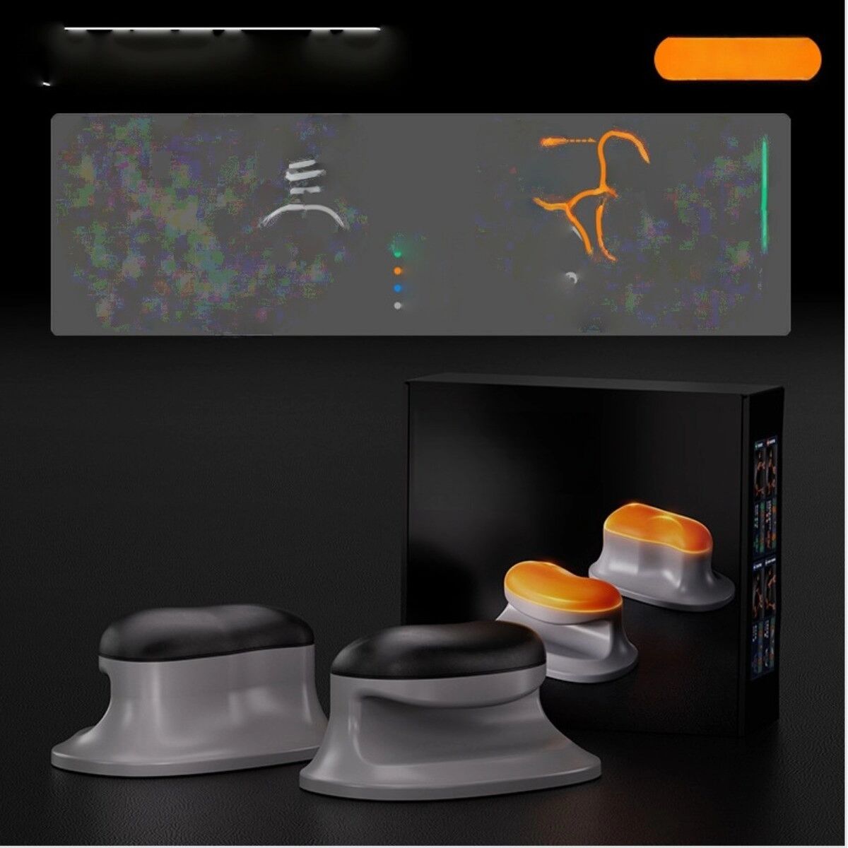 INF Set d'entraînement support pour pompes ergonomique avec base large stable et tapis multi-positions pour entraînement Le noir