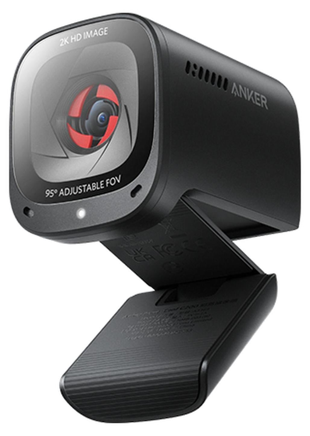 Anker PowerConf C200 webcam, 2K Full HD, USB-C, zwart