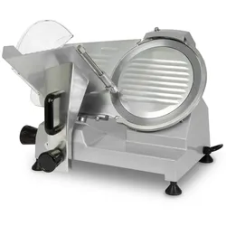 VERTES Gastro Aufschnittmaschine 150W, 250mm Messer, 0-12mm Schnittstärke, Alu-Gehäuse, inkl. Schleifstein