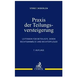 Praxis der Teilungsversteigerung, Fachbücher von Bernd Kiderlen, Karl-Alfred Storz