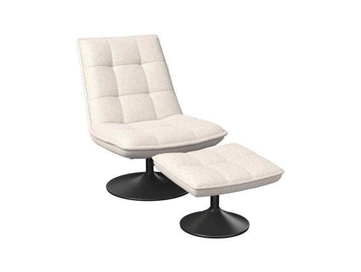 Relaxliege Kairo creme Sitzfläche drehbar, B: 71 cm