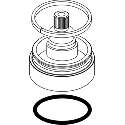Ideal Standard Rosette Umschaltung MELANGE 4L Bade, A962060AA kpl., Chrom