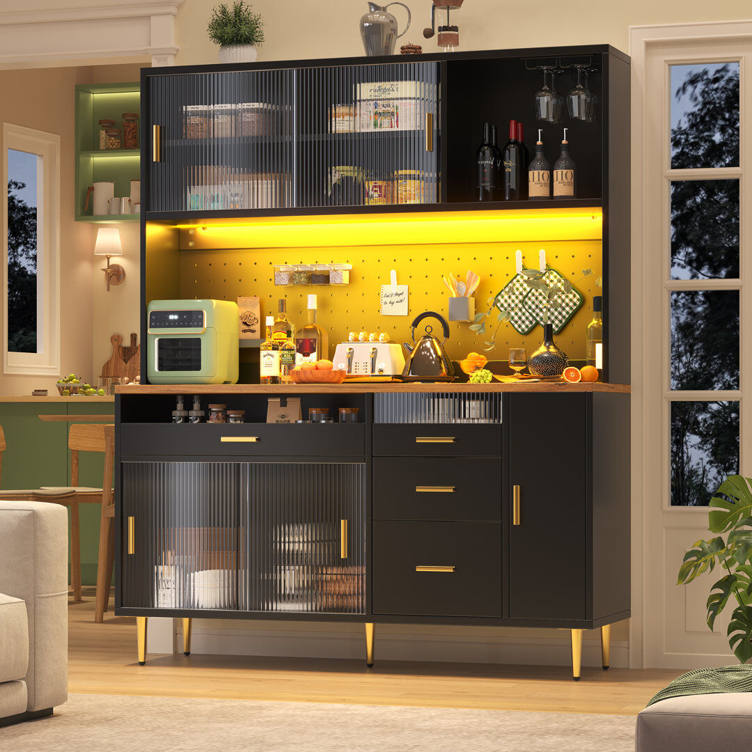 17 Stories 171 cm H Standard Pantry / Tall Cabinet 171cm H X 145cm W X 39cm D