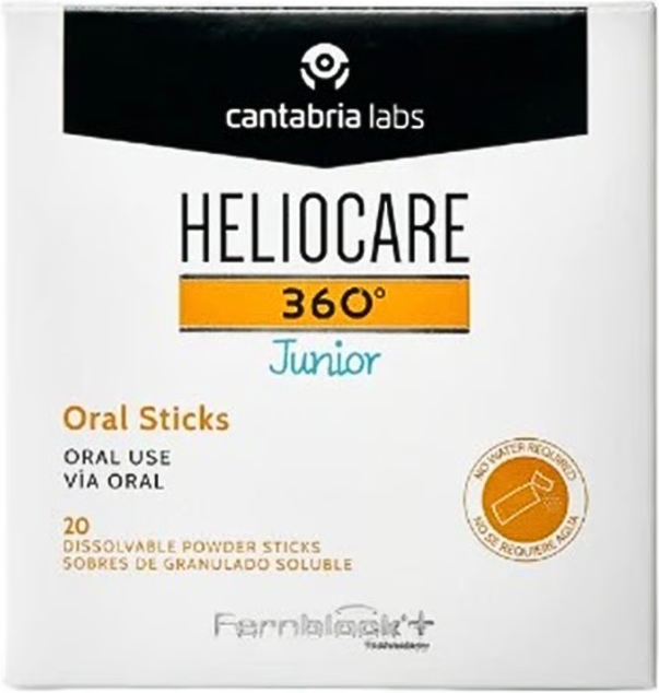 Heliocare 360º Junior Oral Sticks 20 saquetas