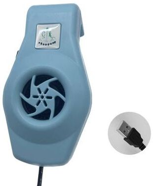 USA Free Shipping Shop AquaBreeze Aquarium Cooling Fan Adjustable Fish Tank Cooling Fan With External Chiller Design blue