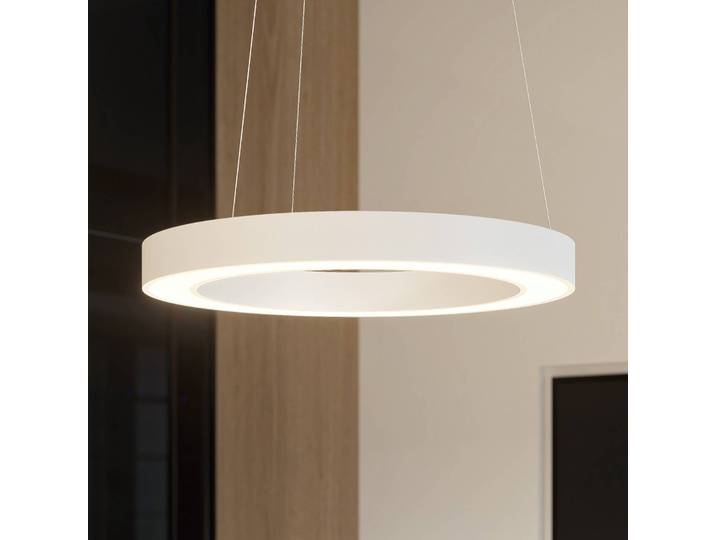 Hängeleuchte Sharelyn Arcchio, dimmbar, weiß / opal, für Küche, Aluminium, Modern