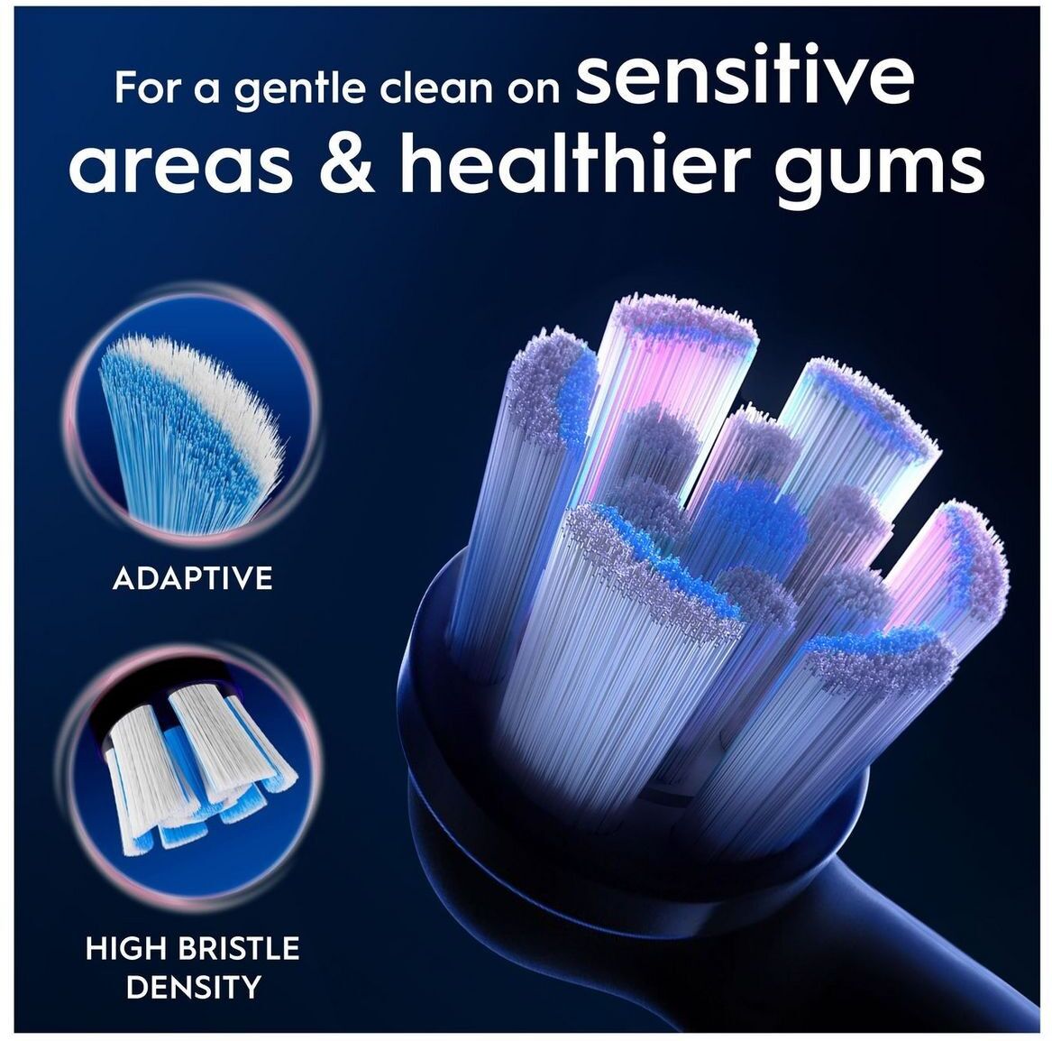 Oral-B iO Gentle Care Toothbrush Heads Black – 4 Pack