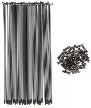 BMX Speichen BSD Stainless Butted (194mm - Schwarz)