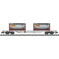 Trix 18490 N Containertragwagen Bauart Sgns, HUPAC, Ep. VI