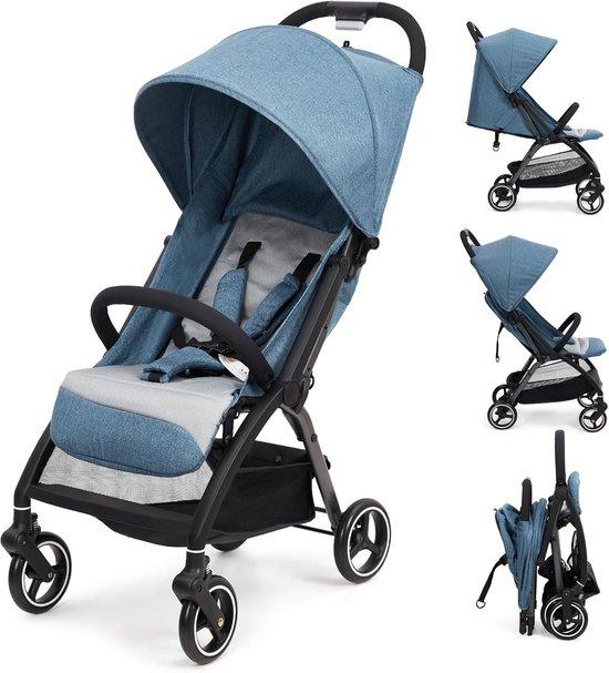 Kinderwagen, zusammenklappbar - mit Liegefunktion - Getränkehalter - ultraleichter Kinderwagen