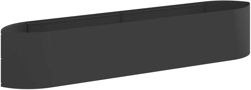 Brayden Studio Raised Garden Bed Black 40cm H x 220cm W x 40cm D