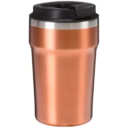 TRENDSHOP Isolierbecher Kaffeebecher Enjoy 380ml - gold
