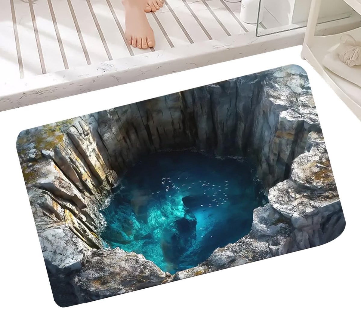 Elzusha Antislip Deurmat met Optische Illusie