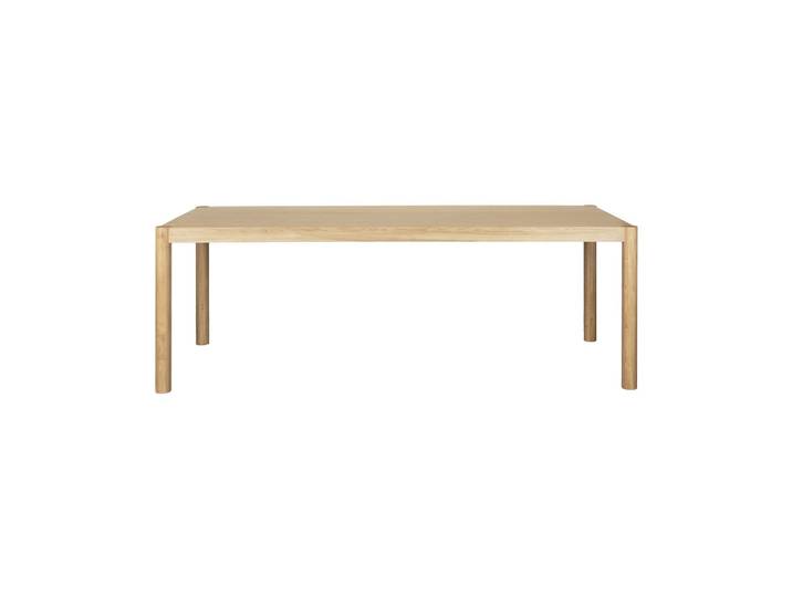 Table de repas en placage frêne beige 220x90 Sticks