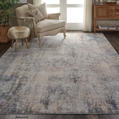 Nourison Rustic Textures Distressed Contemporary Abstract Area Rug