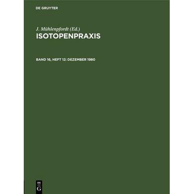 Dezember 1980, Gebundene Ausgabe von , De Gruyter, 978-3-11-252407-7
