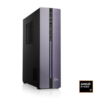 CSL PC "Gemini Slim V24715", schwarz, Microsoft Windows 11 Home (64 Bit), 32 GB RAM 2.000 GB SSD, Desktop-PCs, PC