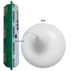 Ramsauer 450 Sanitär weiß 1K Silikon Dichtstoff 400ml Folienbeutel