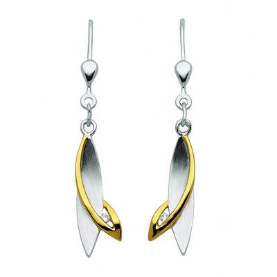 Paar Ohrhänger ADELIA´S "Damen Silberschmuck", silber, Ohrringe, Damen, Damen, Silber 925 (Sterlingsilber), mit Zirkonia Silberschmuck für Damen