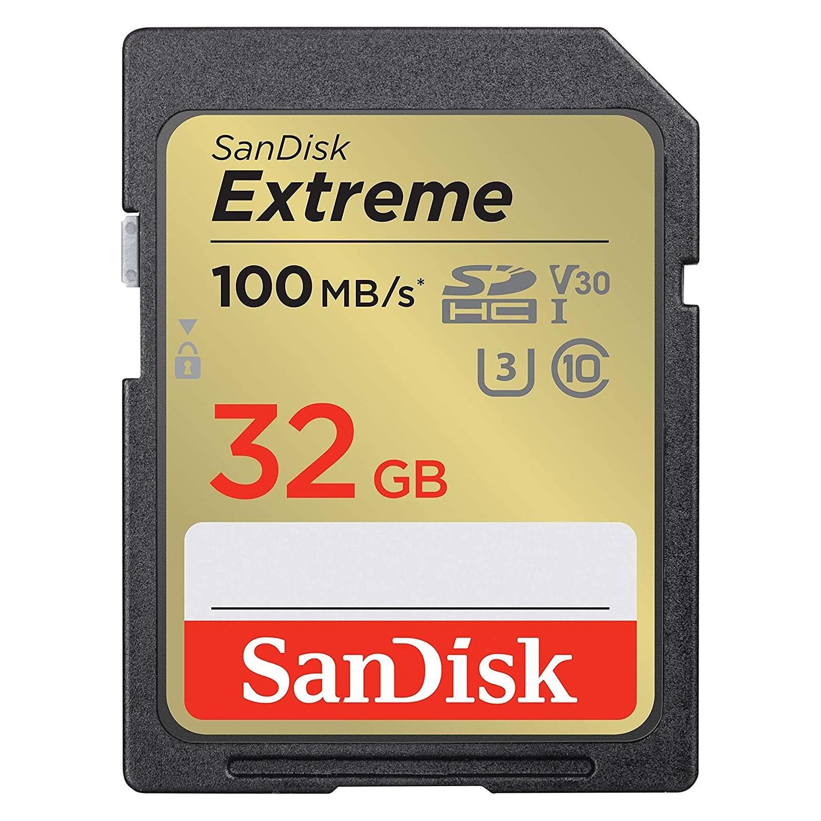 Sandisk Extreme (32 GB, SDHC, U3, UHS-I) (SDSDXVT-032G-GNCIN)