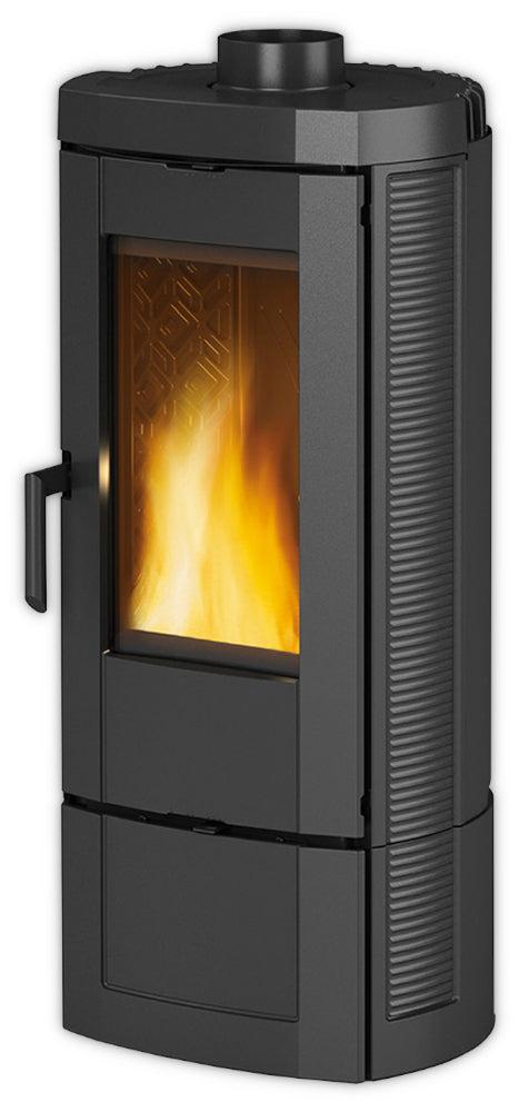 Gusseiserner holzofen 6,6 kw schwarz anthrazit Nordica extraflame CANDYLEAN
