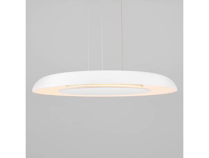Suspension Epos Ø 60cm Blanc/Blanc Aluminium LED non-remplaçables Module LED