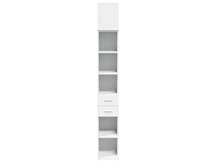 Décoratif - Armoire de rangement mince Classique Buffet bas meuble de rangement blanc 30x42 5x225cm con5725439