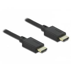 Delock HDMI Anschlusskabel HDMI-A Stecker 2 m Schwarz 85388 vergoldete Steckkontakte, 8K UHD HDMI-Kabel