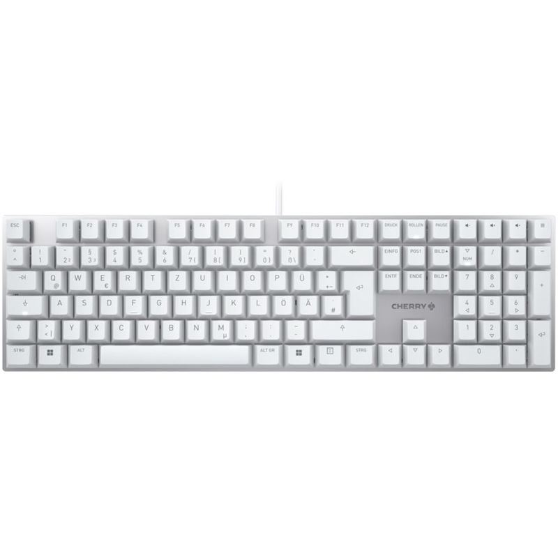 CHERRY KC 200 MX Cherry MX2A Brown USB Deutsch weiß/silber (kabelgebunden)