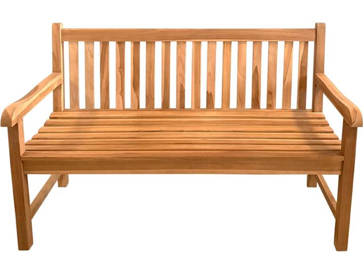 Axi Nowi Banc De Jardin En Bois De Teck\, Brun Banc En Bois Avec Accoudoirs Banc De Parc En Teck Pour Jardin / Terrasse Avec Dossier Pour 3