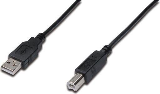 Digitus AK-300102-030-S USB-aansluitkabel Type A naar B, recht, 3,0 meter, zwart