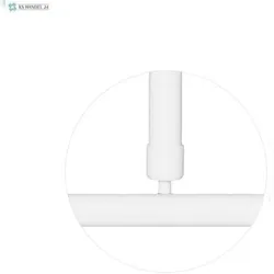 KS Handel 24 Winkelstange 150x150 cm Überlänge barrierefrei Weiss 2x Deckenhalterungen Badewanne