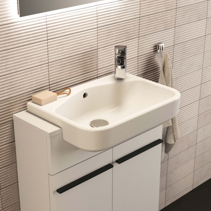 Ideal Standard life S Halbeinbau-Waschtisch T4588MA 50x36x17,5cm, weiß Ideal Plus