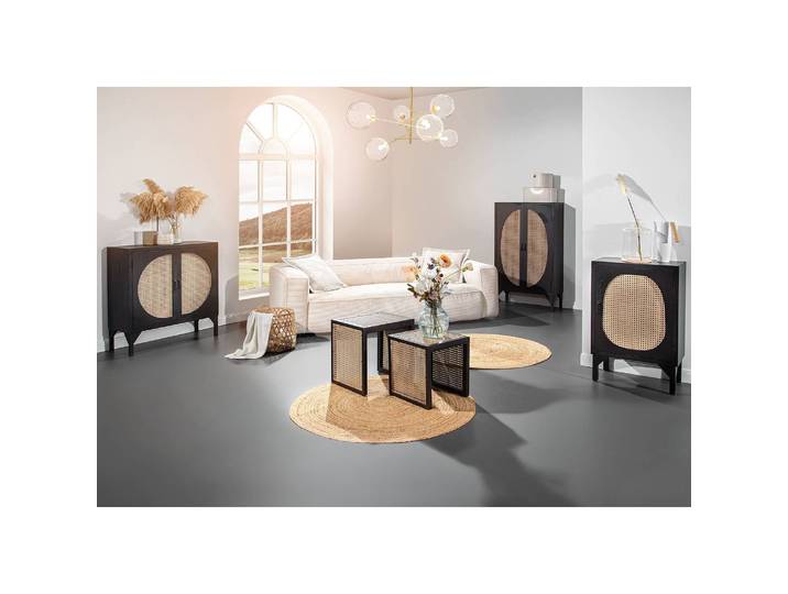 Buffet haut 80 x 135 x 39cm Noir